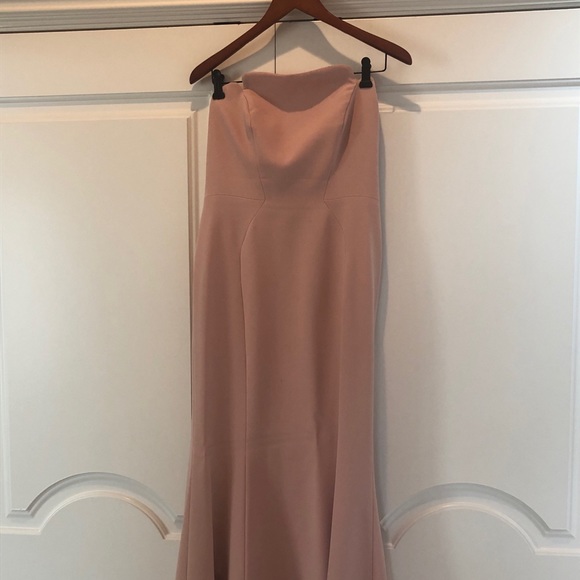 SOLD Jill Jill Stuart deco neckline strapless gown - Picture 4 of 5